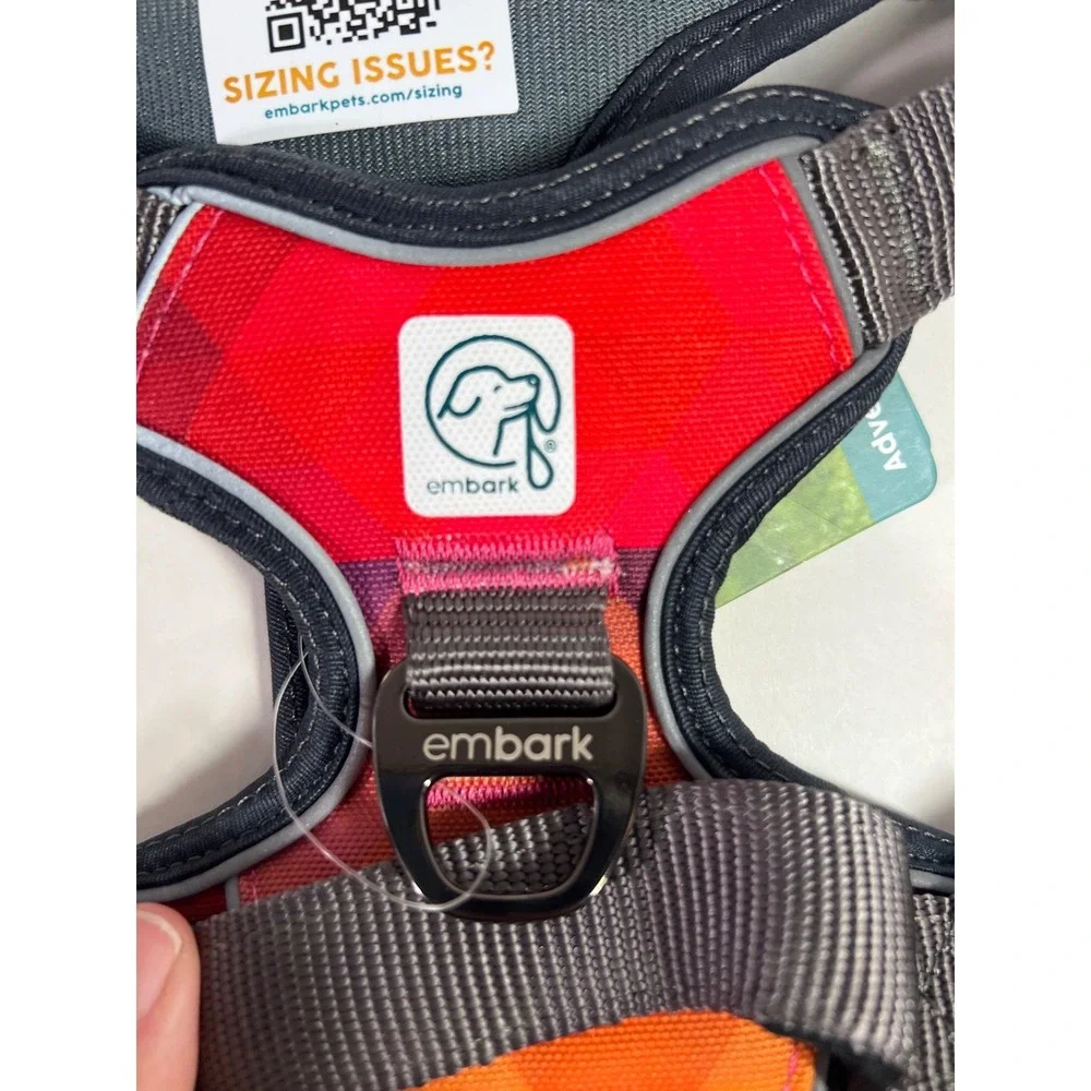 Embark Adventure Harness Small Dog Multi-Color Geometric Sunset Adjustable